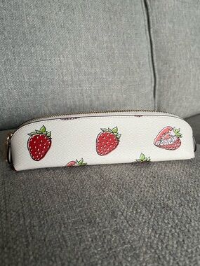 Coach strawberry pencil case